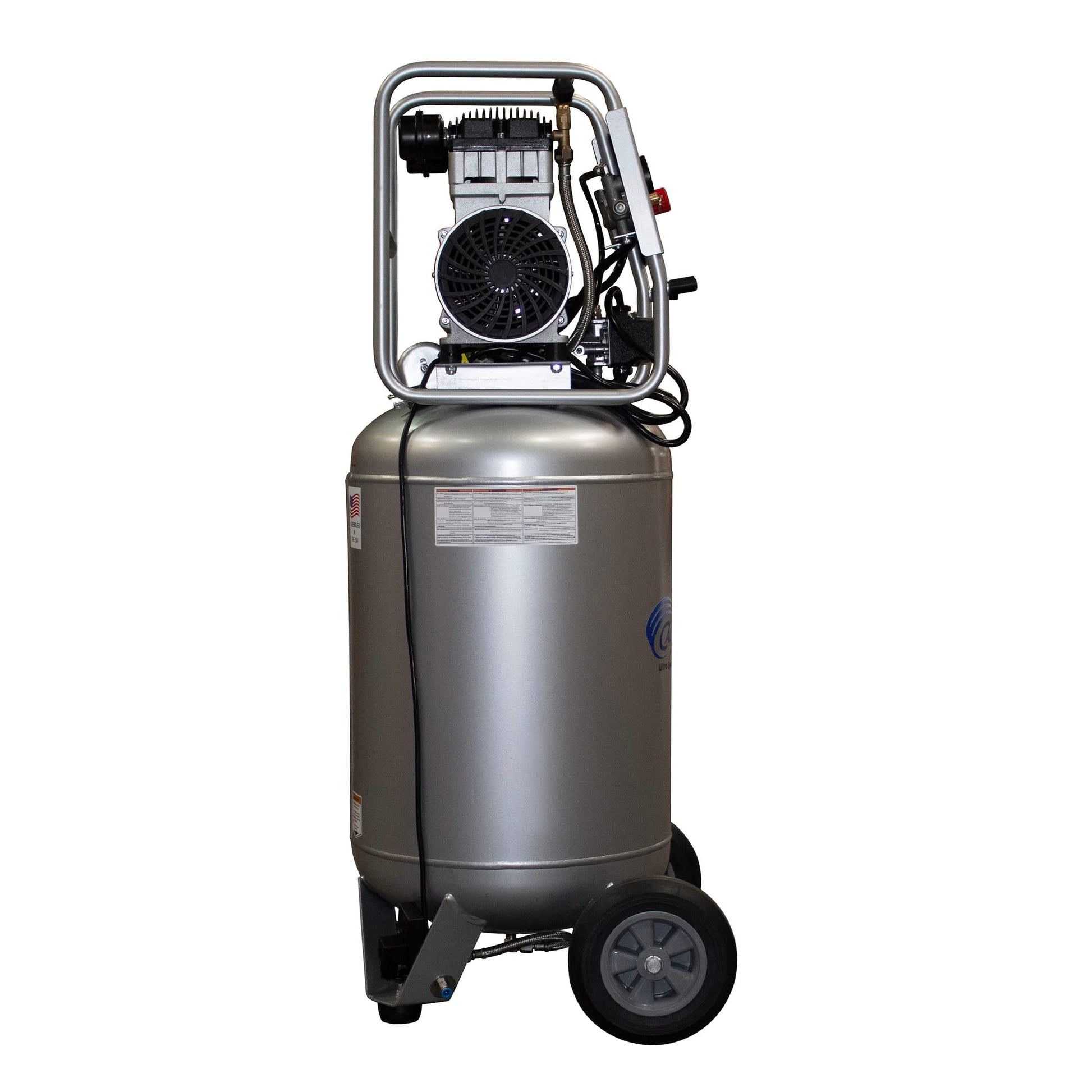 2HP 220V 20 Gallon Oil-Free Steel Tank Air Compressor with Auto Drain Valve alt 0