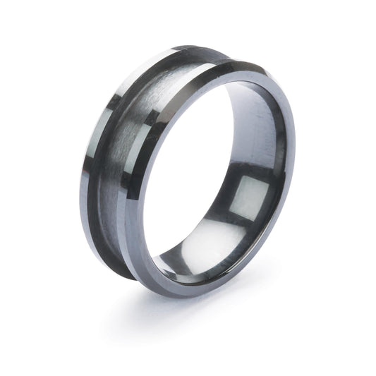 Black Ceramic Ring Core 8mm #9 alt 0