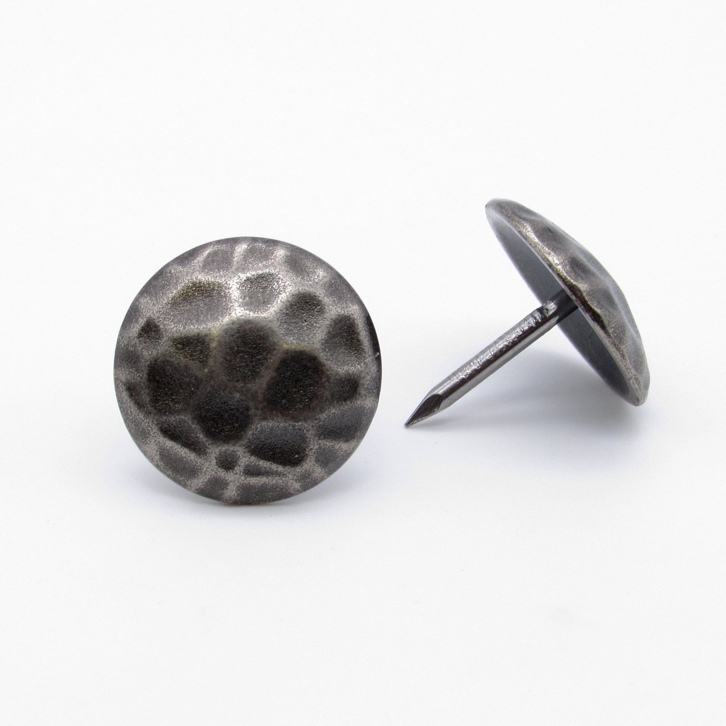Round 1" Hammered Clavo Decorative Nail, 4-Pack, Nickel Oxid alt 0