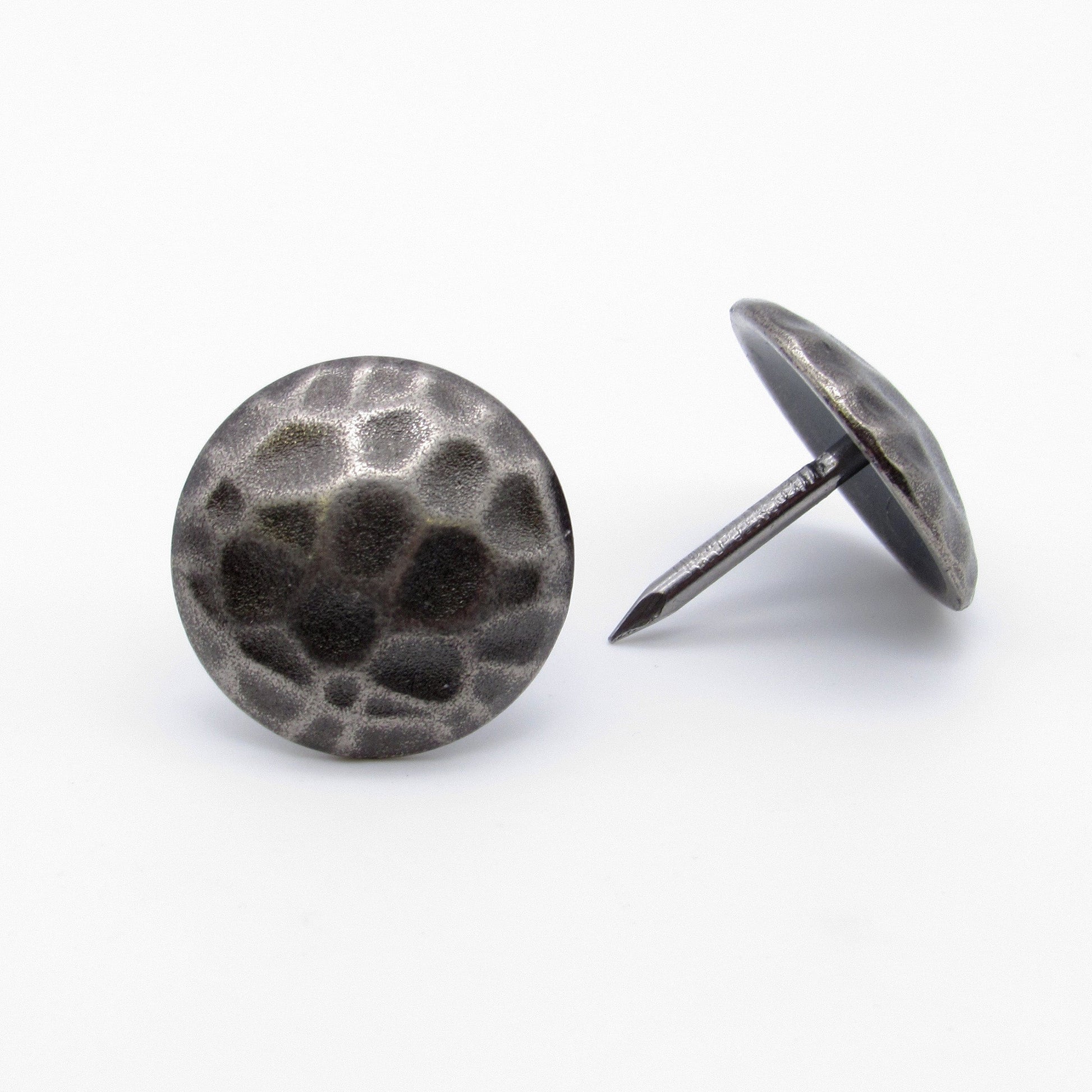 Round 1" Hammered Clavo Decorative Nail, 8-Pack, Nickel Oxid alt 0