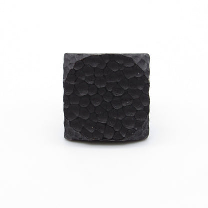 Square 1" Hammered Clavo Decorative Nail, 4-Pack, Black Oxid alt 0