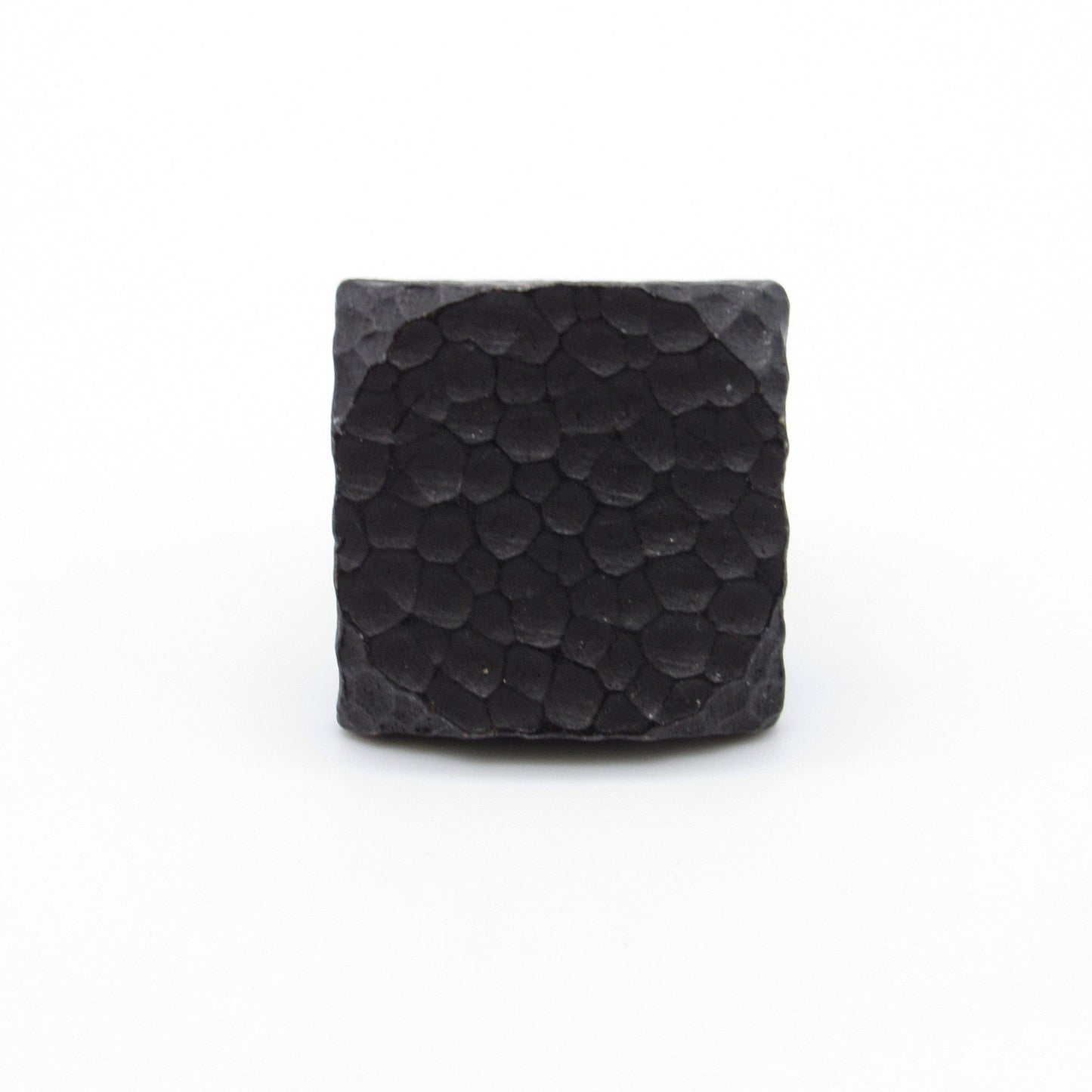 Square 1" Hammered Clavo Decorative Nail, 8-Pack,  Black Oxi alt 0
