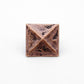Square 1-3/8" Pyramid Clavo Decorative Nail, 8-Pack, Copper alt 0
