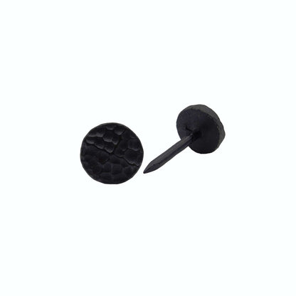 Round 1/2" Hammered Clavo Decorative Nail, 4-Pack, Black Oxi alt 0