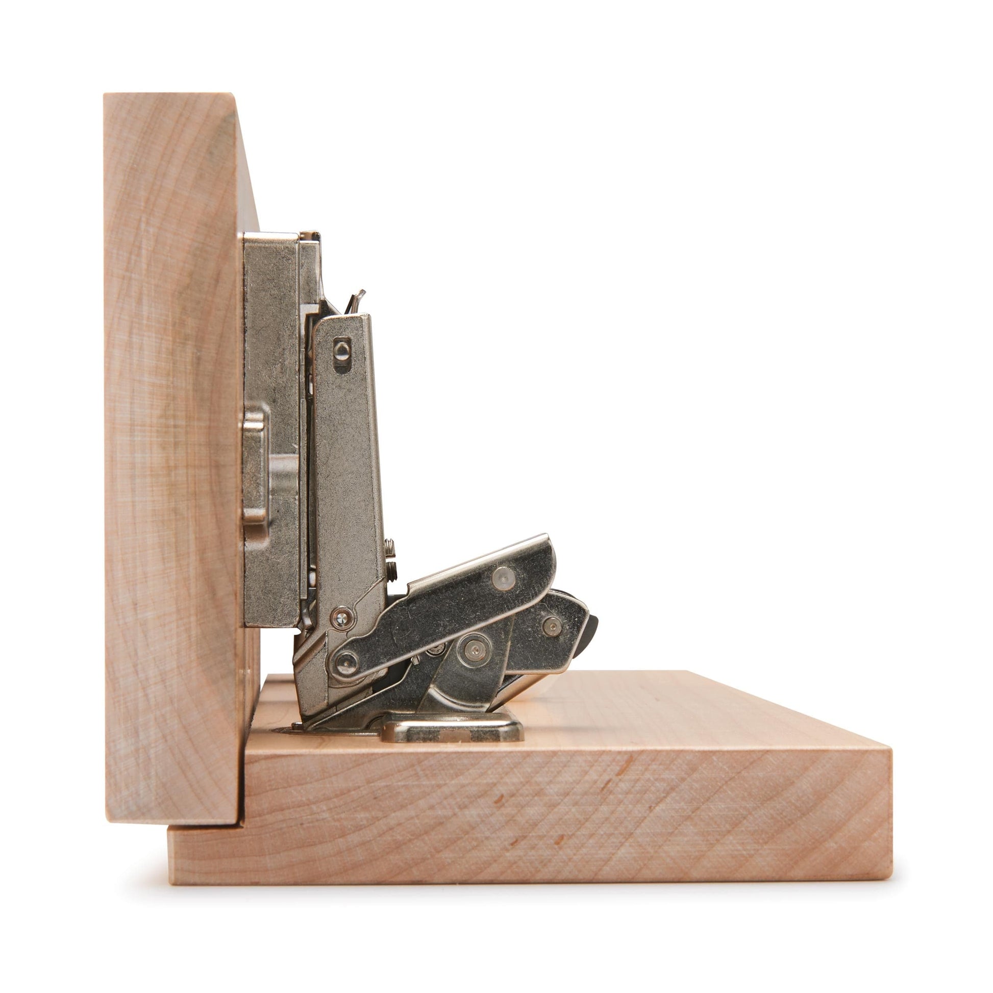 110° Soft Close 3/8" Lipped Hinge Nickel Finish Pair alt 0