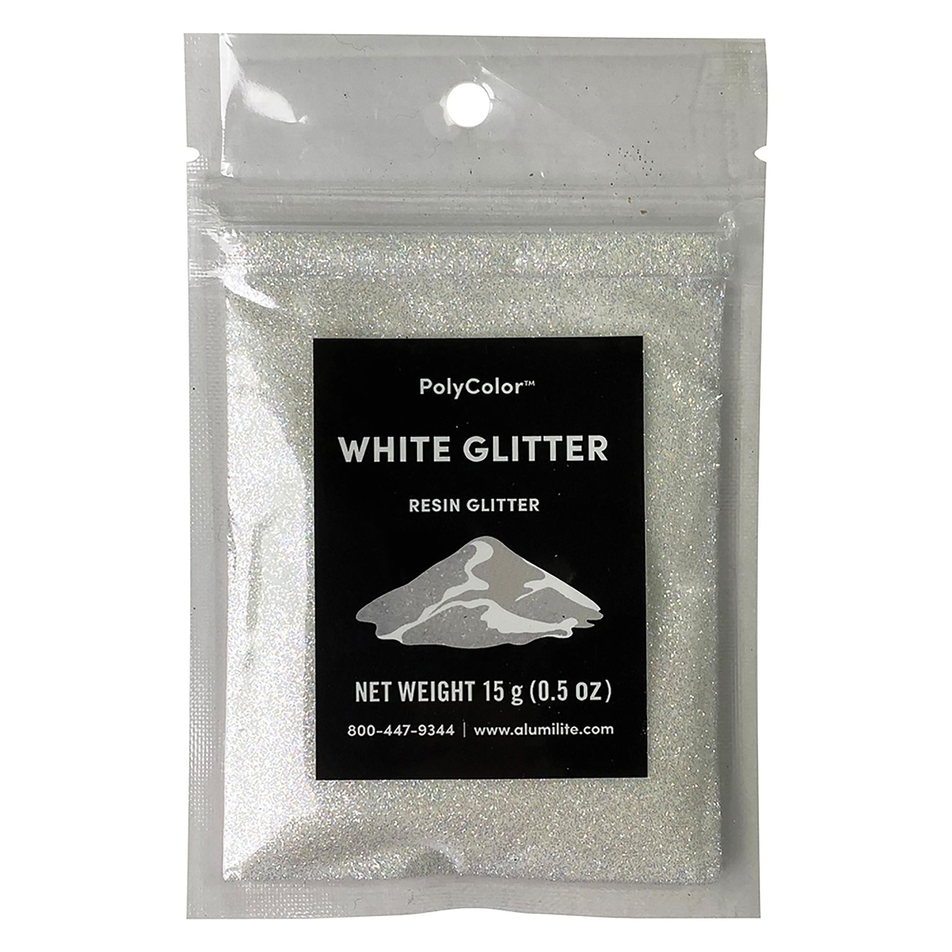 15 gram White PolyColor Resin Glitter alt 0