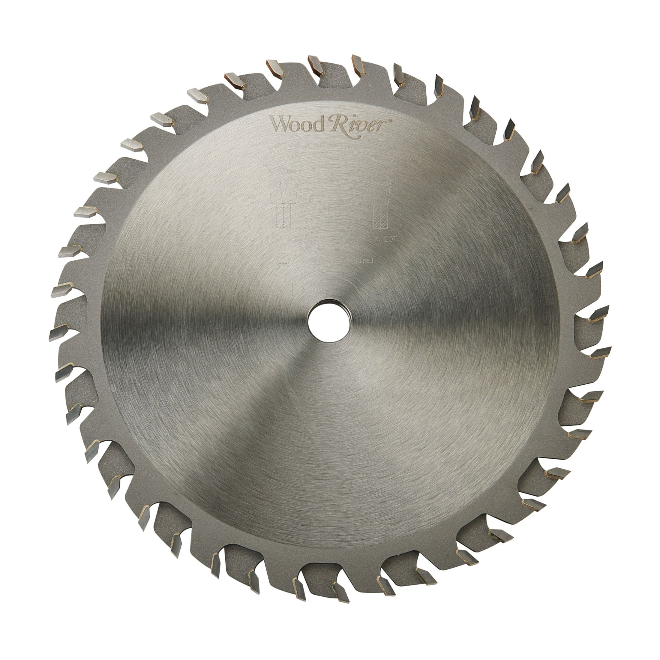 WoodRiver Box Joint Blade Set 8" x 5/8" Bore x 20T FTG Woodcraft