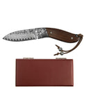 Fox - Decorative Damascus Folder Knife, Stainless Damascus 2-3/4" Blade alt 0