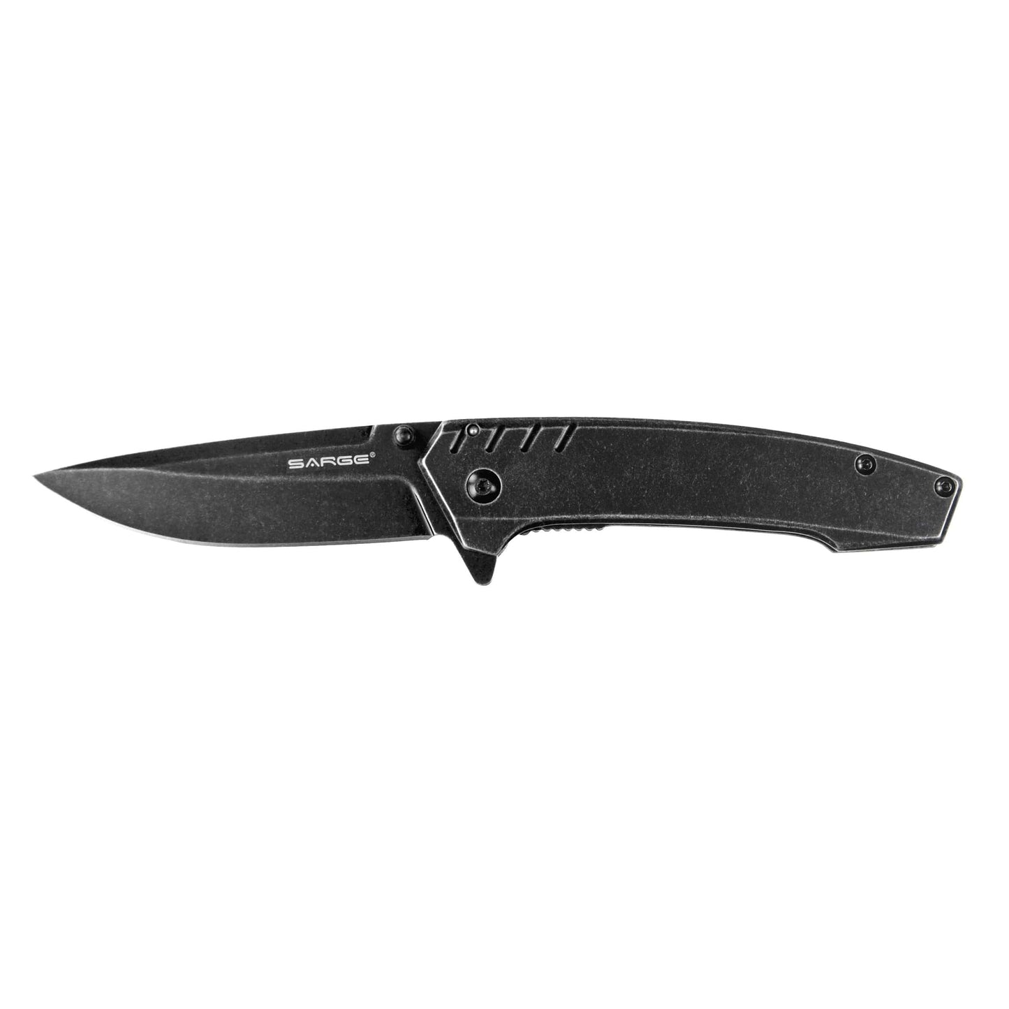 Stone - Stonewash Frame Lock Folder Knife, Stainless Steel 3-1/4" Blade alt 0