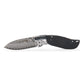 Fox 93 Pocketknife for Hunting and Fishing - 6" - Damascus - Unfinished Kit alt 0