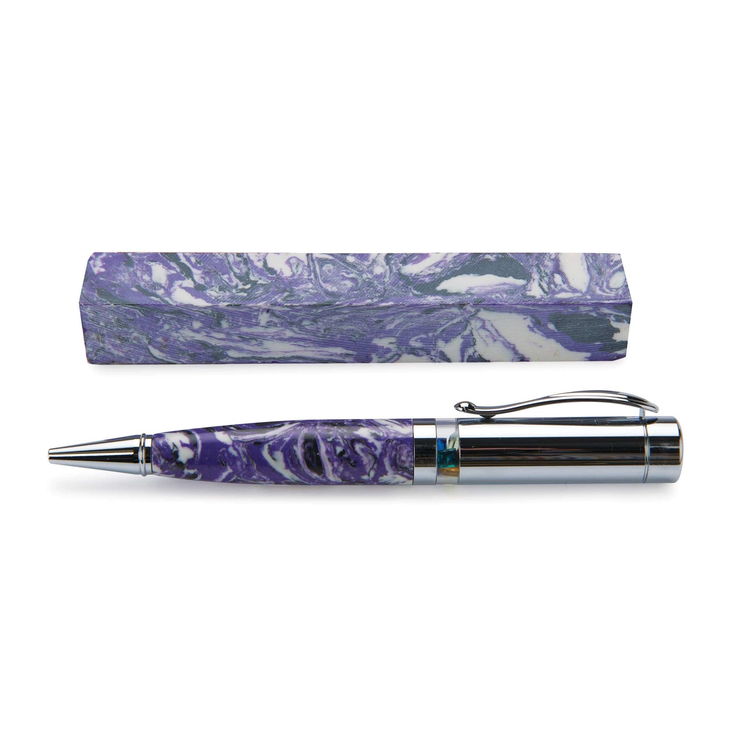 Polyag Pen Blank Purple Black White alt 1
