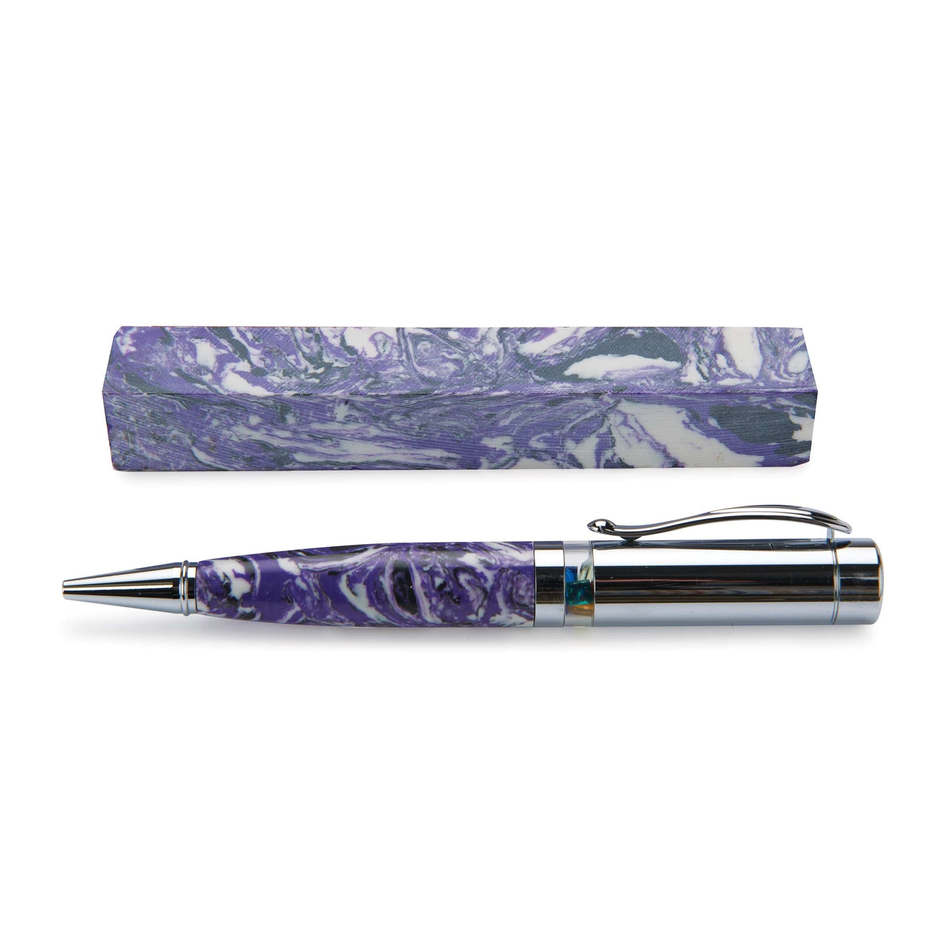 Polyag Pen Blank Purple Black White alt 1