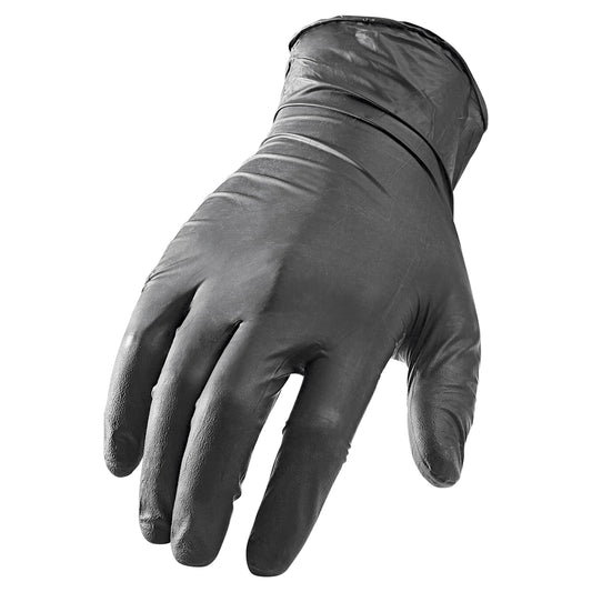 NI-FLEX Disposable 5mil gloves Black (M) 100 piece alt 0