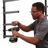 6-Level Lumber Storage Rack - Black & Gray alt 0