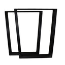 "V" Slab Legs 28" High Black Pair alt 0