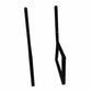 Bench Legs with Back Rest Black Pair alt 0