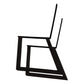 Bench Legs with Back Rest Black Pair alt 0