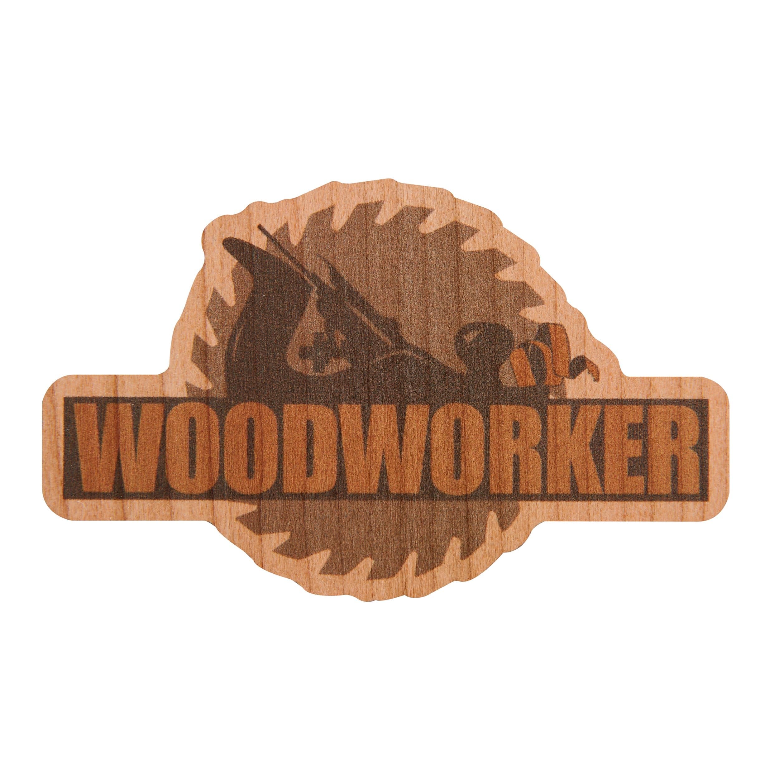 Plane & Saw Blade Cherry Sticker | Woodcraft