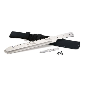 Carnivore Inject Machete with Trimming Knife for Outdoor Use Only - 17-5/8