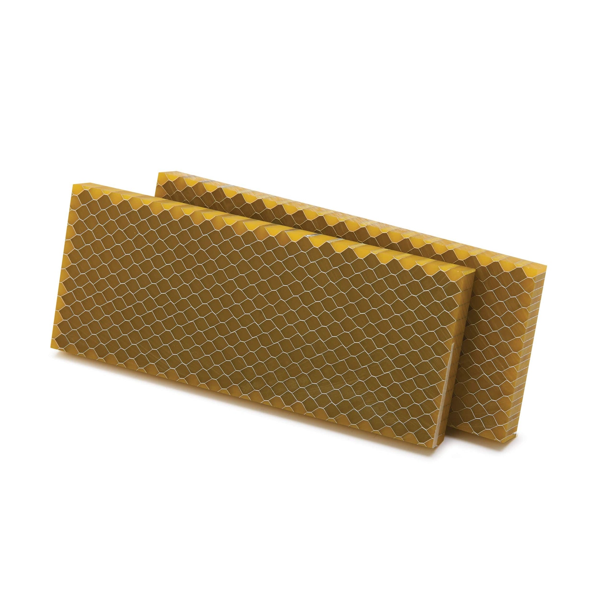 WoodRiver Acrylic Honeycomb Knife Scales Yellow 2 alt 0