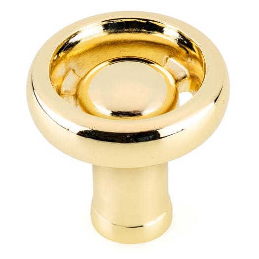 Eclectic Knob, 1-13/32" D, Brass alt 0