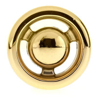 Eclectic Knob, 1-13/32" D, Brass alt 0