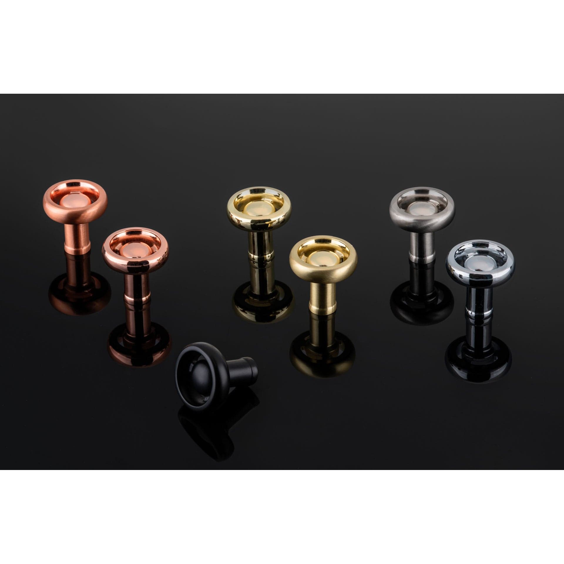 Eclectic Knob, 1-13/32" D, Polished Copper alt 0