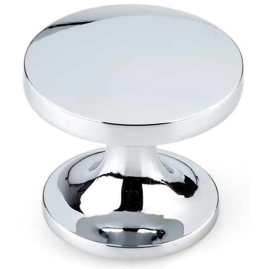 Contemporary Knob, 1-23/32" D, Chrome alt 0