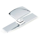 Contemporary Knob, 3-17/32" x 1-7/32", Chrome alt 0