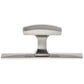 Contemporary Knob, 3-17/32" x 1-7/32", Brushed Nickel alt 0