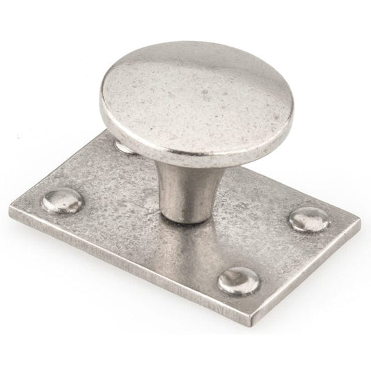 Traditional Knob, 1-1/2" D, Newcastle Antique Polished Nickel alt 0