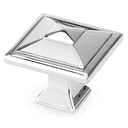 Transitional Knob, 1-1/2" x 1-1/2", Polished Nickel alt 0