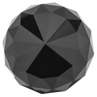 Contemporary Knob, 1-3/16" D, Chrome, Black alt 0