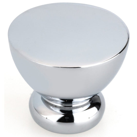 Contemporary Knob, 1-1/32" D, Chrome alt 0