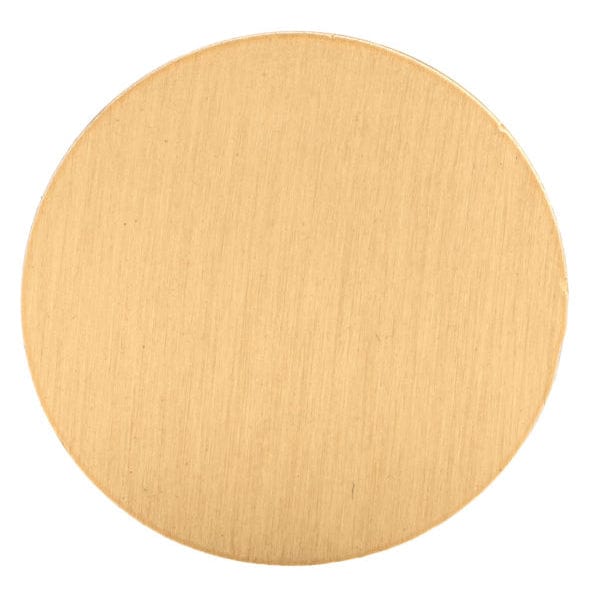 Contemporary Knob, 1-1/32" D, Brushed Gold alt 0