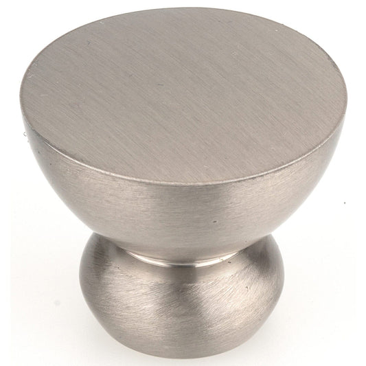 Contemporary Knob, 1-1/4" D, Brushed Nickel alt 0