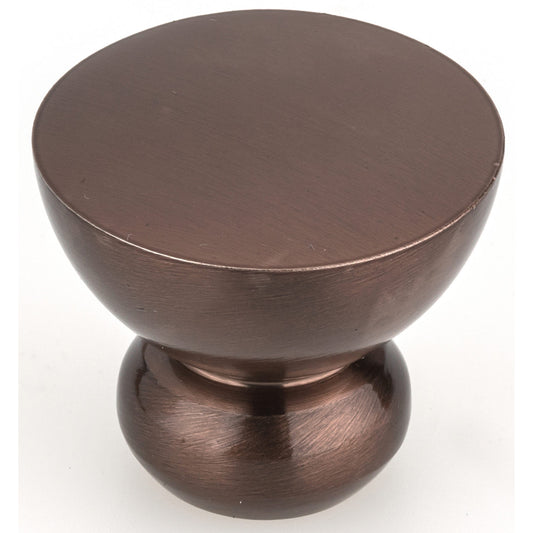 Contemporary Knob, 1-1/4" D, Oriental Bronze alt 0