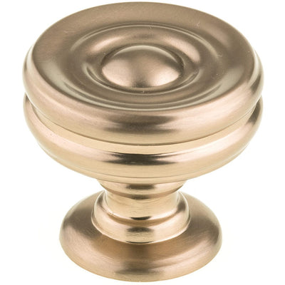 Contemporary Knob, 1-3/8" D, Champagne Bronze alt 0
