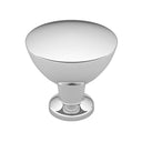 Contemporary Knob, 1-11/32" D, Chrome
