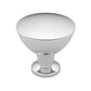 Contemporary Knob, 1-11/32" D, Chrome