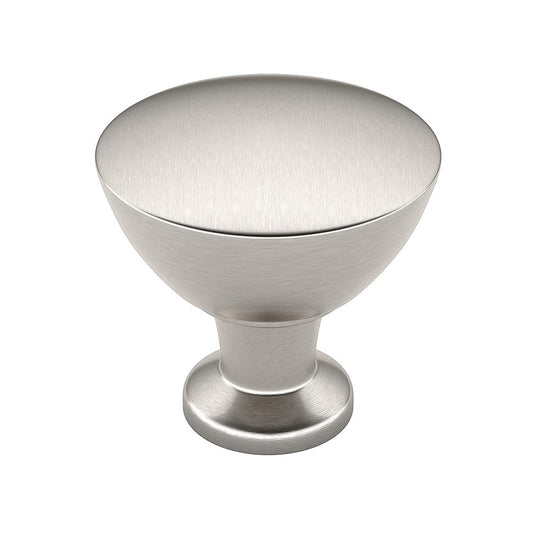 Contemporary Knob, 1-11/32" D, Brushed Nickel alt 0