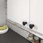 Contemporary Knob, 1-11/32" D, Matte Black