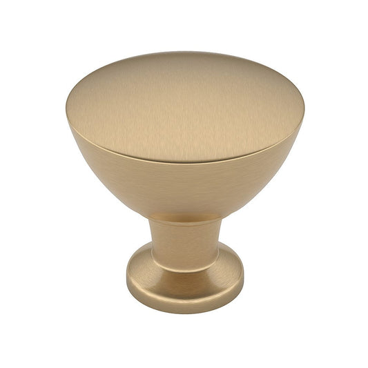 Contemporary Knob, 1-5/16" D, Champagne Bronze alt 0