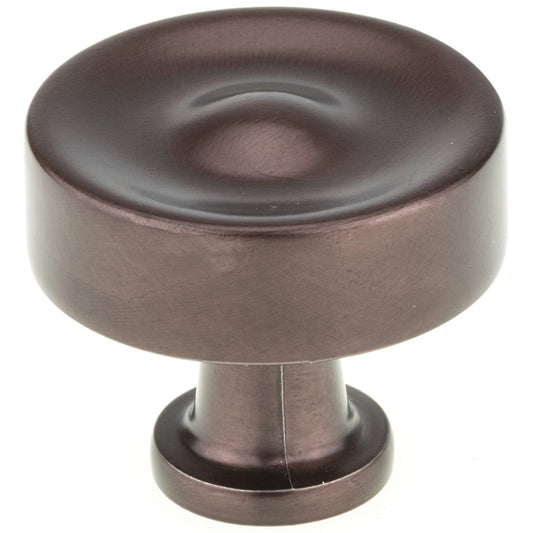 Traditional Knob, 1-3/8" D, Honey Bronze alt 0