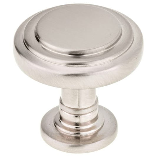 Traditional Knob, 1-5/16" D, Brushed Nickel alt 0