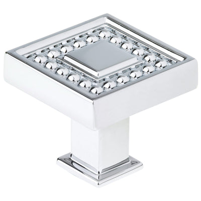Transitional Knob, 1-5/16" x 1-5/16", Chrome alt 0