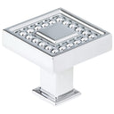 Transitional Knob, 1-5/16" x 1-5/16", Chrome alt 0