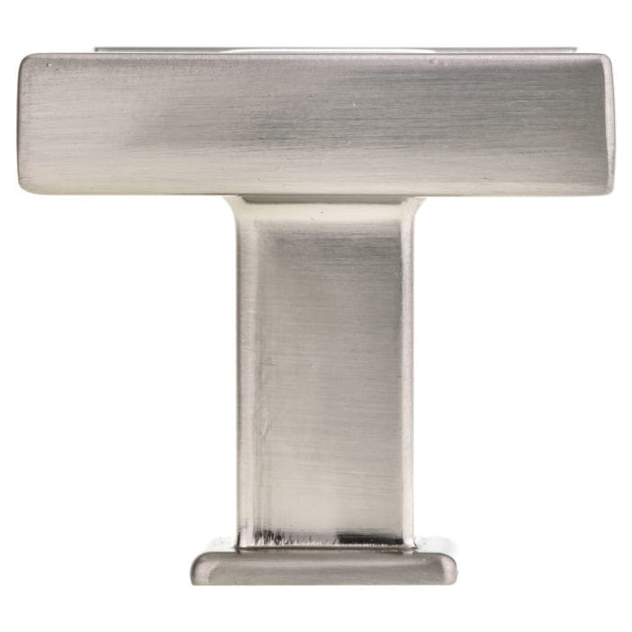 Transitional Knob, 1-5/16" x 1-5/16", Brushed Nickel alt 0