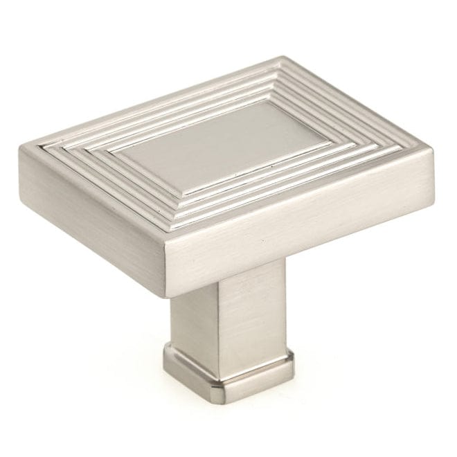 Transitional Knob, 1-3/4" x 1-3/8", Brushed Nickel alt 0