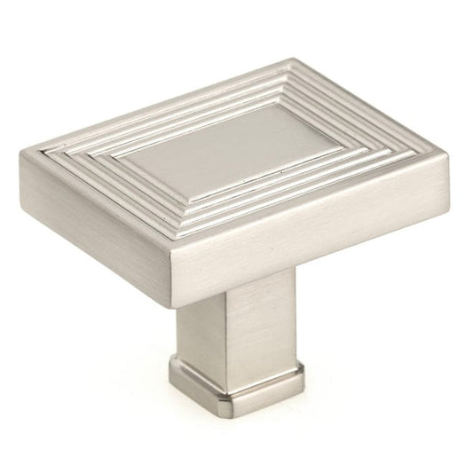 Transitional Knob, 1-3/4" x 1-3/8", Brushed Nickel alt 0